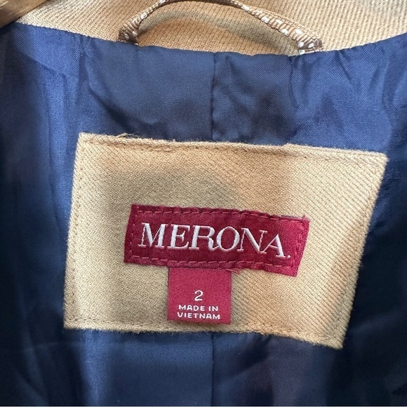 Merona tan lined blazer - Picture 3 of 7